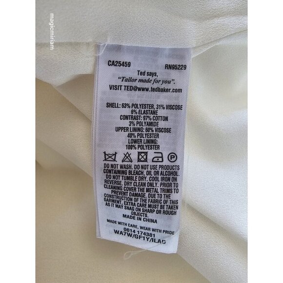 BNWT Ted Baker London Ilad Scallop-Detail Tunic Dress - Picture 13 of 15